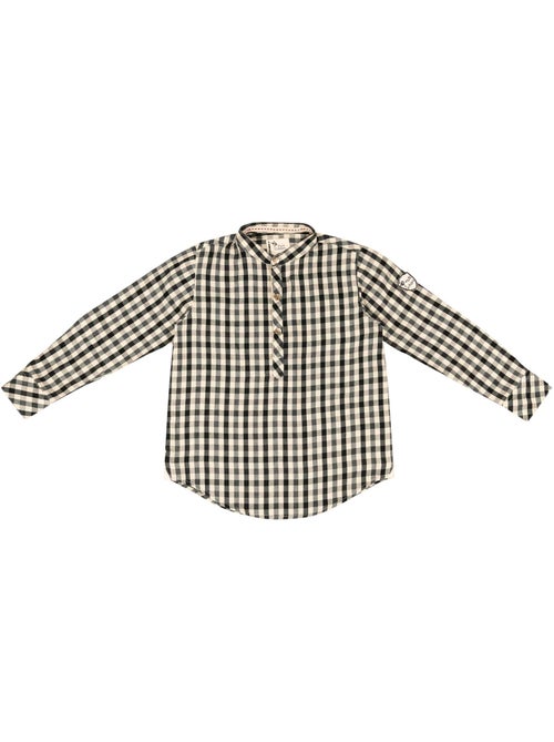 Chemise Col Mao Garçon  Carrx Noir Beige  LIVERPOOL - 'LA FAUTE A VOLTAIRE' - Kiabi
