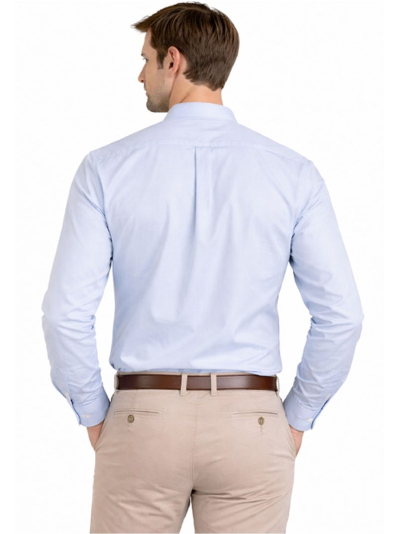 Chemise Col Mao Kebello Bleu ciel - Kiabi