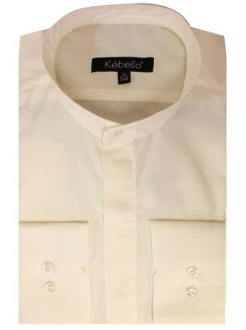 Chemise col mao Kebello - Kiabi