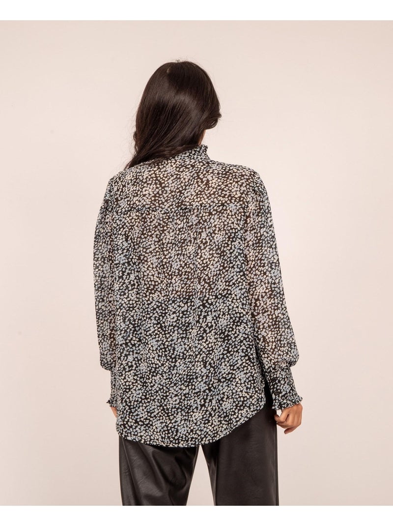 Chemise col mao ORBELO Bleu - Kiabi