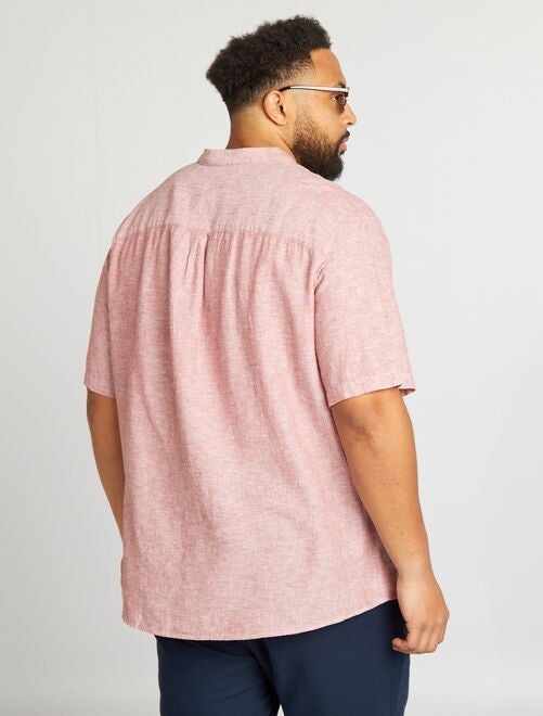 Chemise Columbia Homme XL - Bleu Rouge à Carreaux, Manches Courtes, Motif Poisson