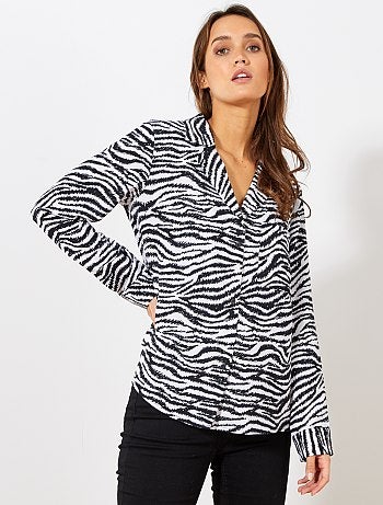 Chemise col plat poche poitrine - Kiabi