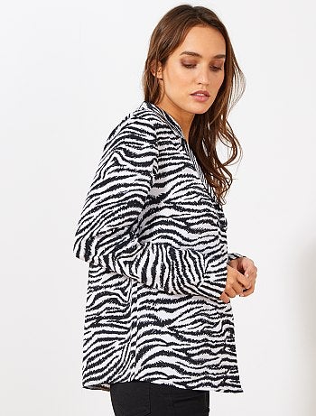 Chemise col plat poche poitrine - Kiabi