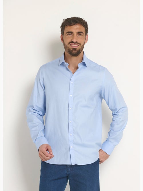 Chemise coton chic col semi italien - Afibel - Kiabi Chemise coton chic col semi italien - Afibel - Kiabi
