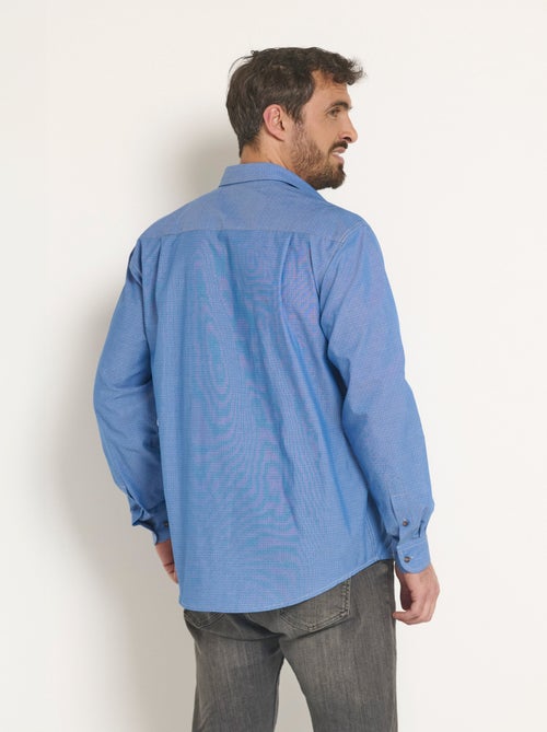 Chemise coton en chambray imprimé - Afibel - Kiabi