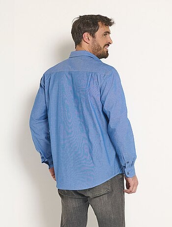 Chemise coton en chambray imprimé