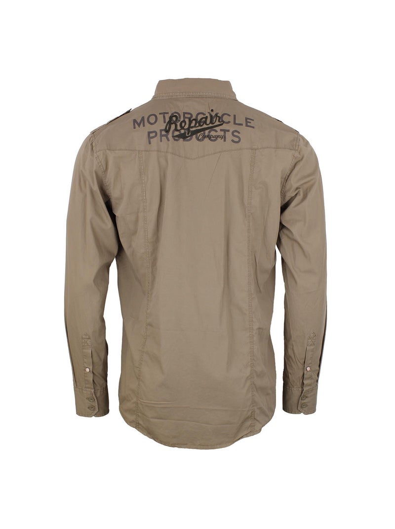Chemise   COTRACE - SRK Gris taupe - Kiabi