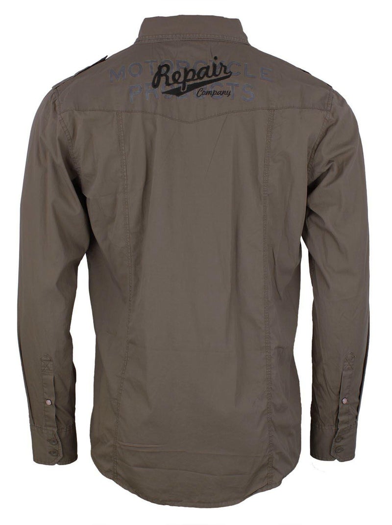 Chemise   COTRACE - SRK Marron - Kiabi