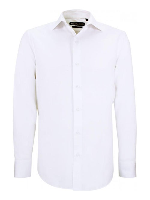 Chemise coupe ajustée tissu armuré uni CUCITO - Kiabi
