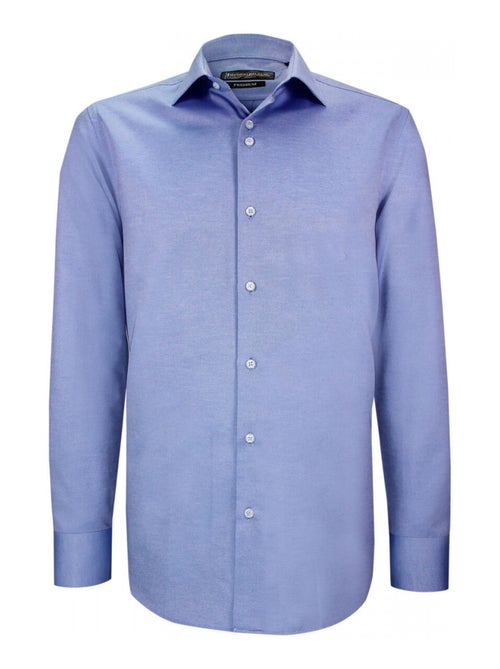 Chemise coupe ajustée tissu armuré uni CUCITO - Kiabi