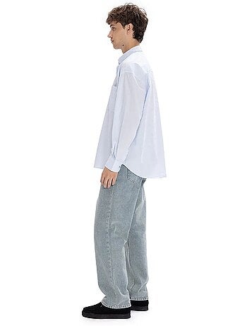 Chemise coupe classique, col boutonné et poches giesto