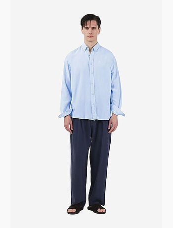 Chemise coupe classique en popeline boutonnée giesto