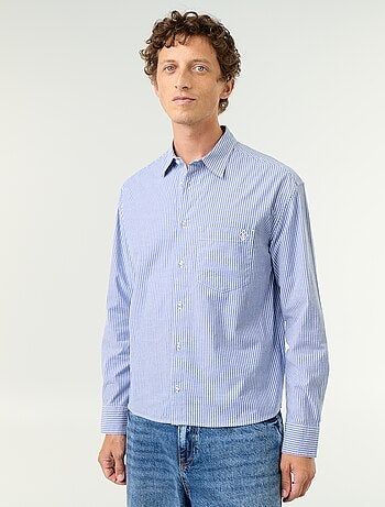 Chemise coupe confortable avec motif rayé