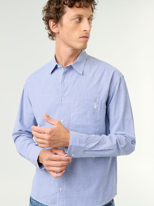 Chemise coupe confortable avec motif rayé - Kiabi
