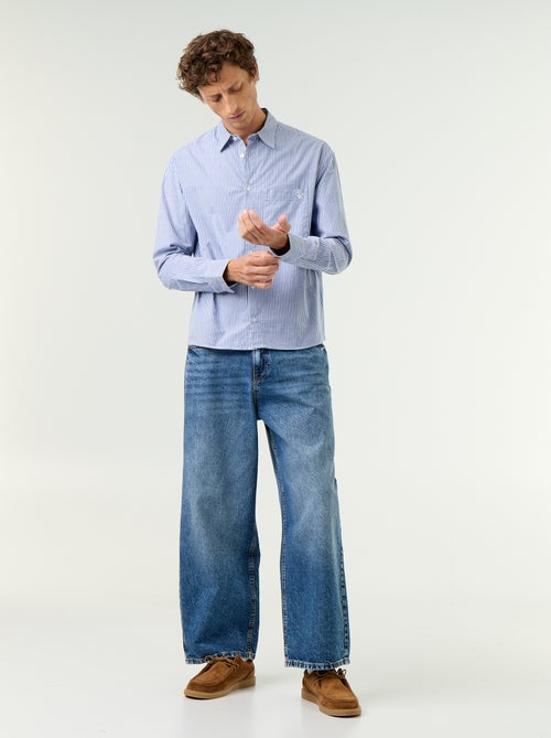 Chemise coupe confortable avec motif rayé - Kiabi