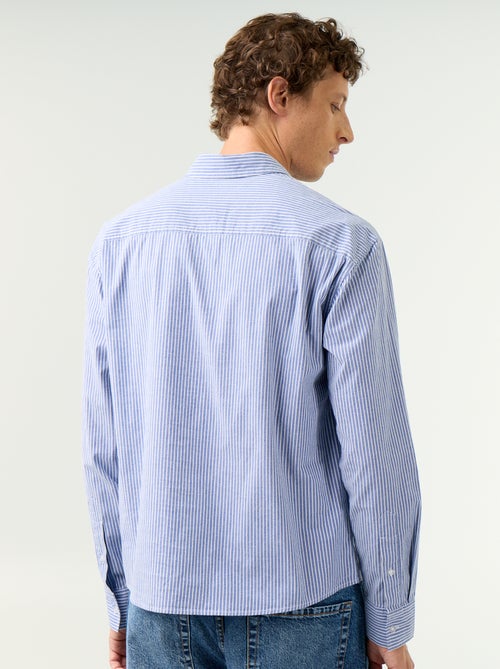 Chemise coupe confortable avec motif rayé - Kiabi