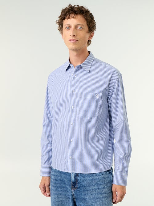 Chemise coupe confortable avec motif rayé - Kiabi