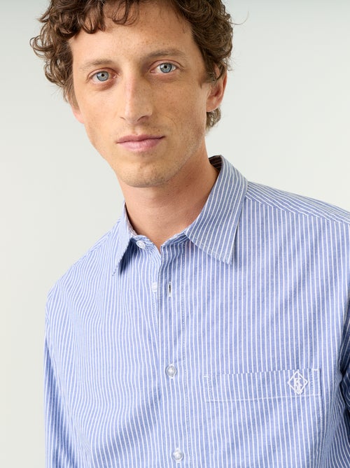 Chemise coupe confortable avec motif rayé - Kiabi