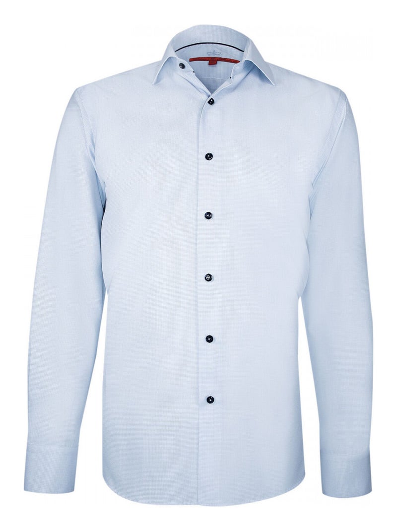 Chemise coupe droite 100% coton WORKY Bleu ciel - Kiabi