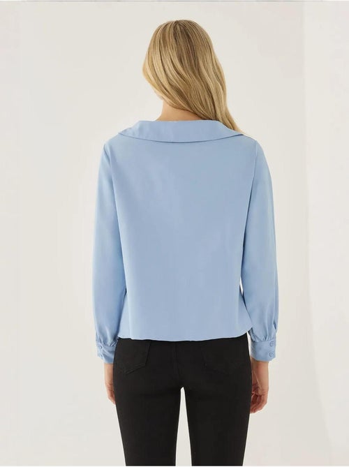 Chemise coupe droite avec col détaillé - Kiabi