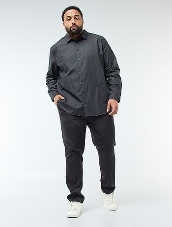 Chemise coupe droite dobby