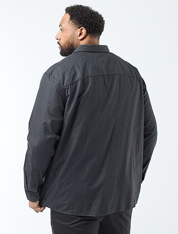 Chemise coupe droite dobby