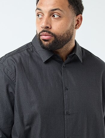 Chemise coupe droite dobby