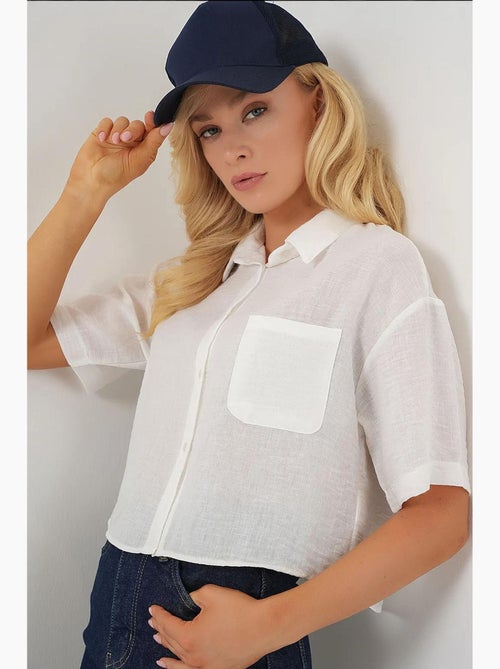 Chemise courte à manches courtes bdart - Kiabi Chemise courte à manches courtes bdart - Kiabi
