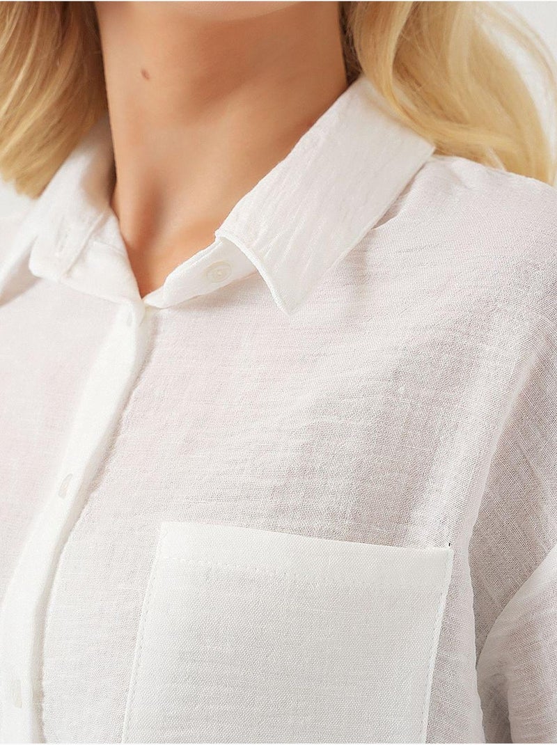 Chemise courte à manches courtes bdart Blanc - Kiabi