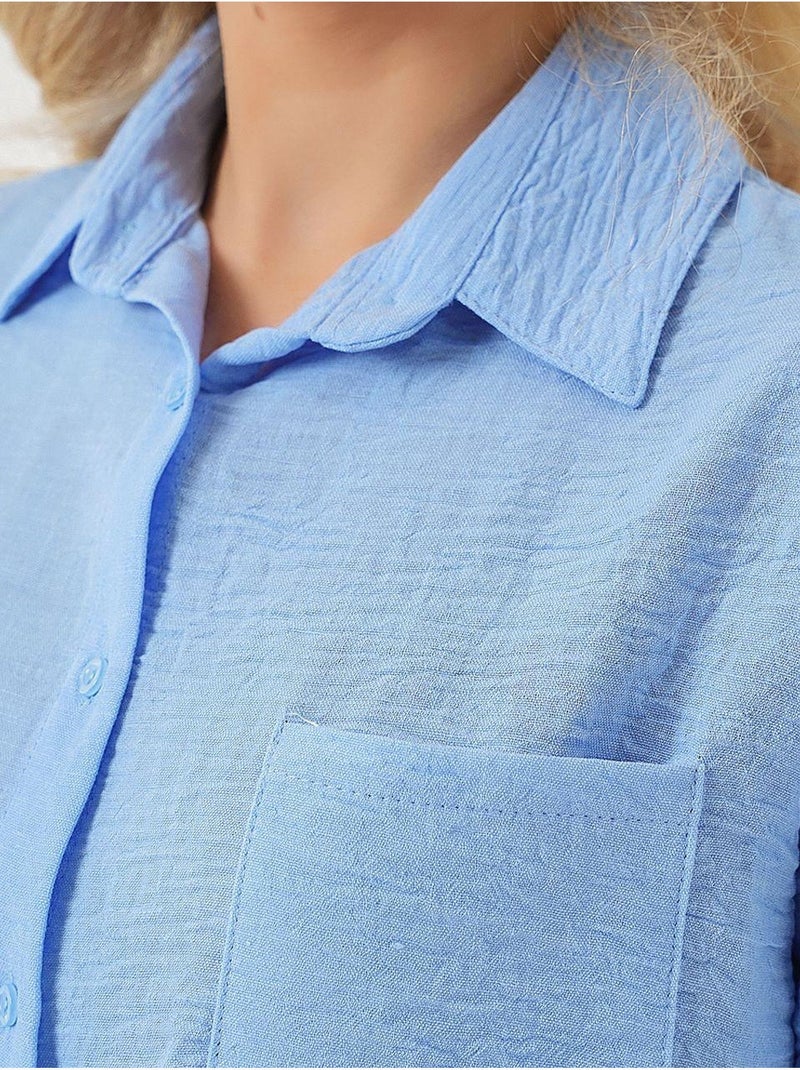 Chemise courte à manches courtes bdart Bleu clair - Kiabi
