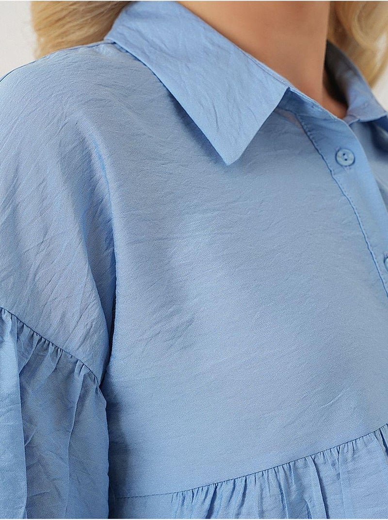 Chemise courte à manches courtes bdart Bleu clair - Kiabi