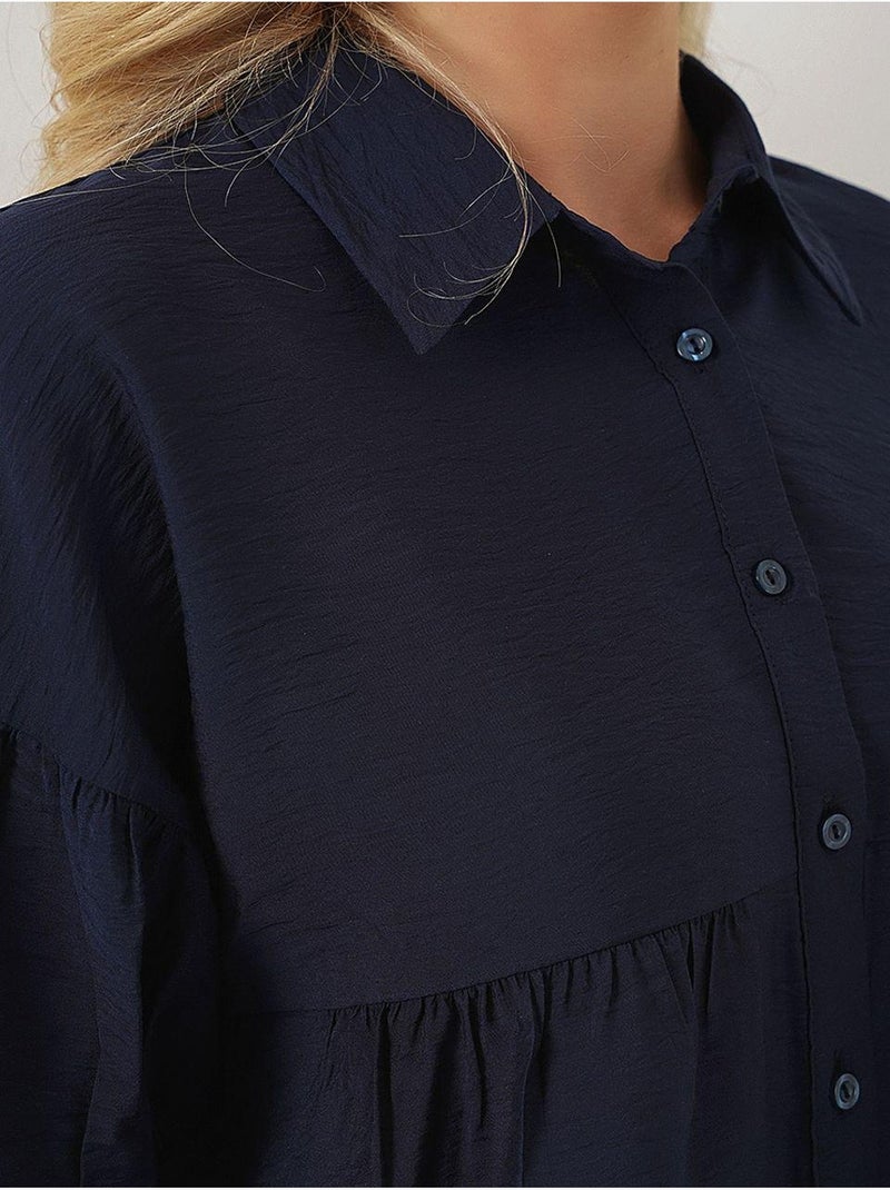 Chemise courte à manches courtes bdart Bleu marine - Kiabi