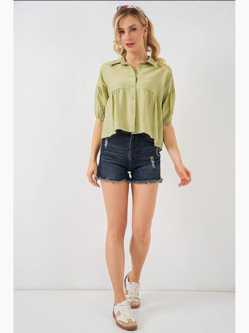 Chemise courte à manches courtes bdart - Kiabi Chemise courte à manches courtes bdart - Kiabi