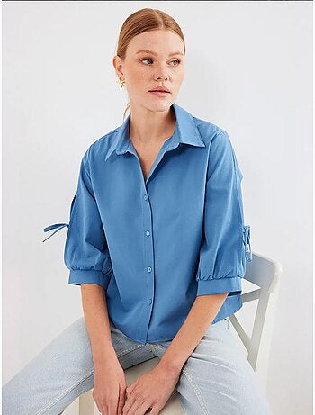 Chemise courte à manches détaillées bdart