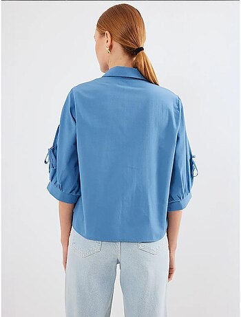 Chemise courte à manches détaillées bdart