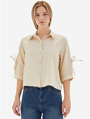 Chemise courte à manches détaillées bdart