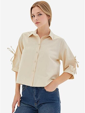Chemise courte à manches détaillées bdart