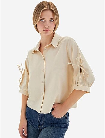 Chemise courte à manches détaillées bdart