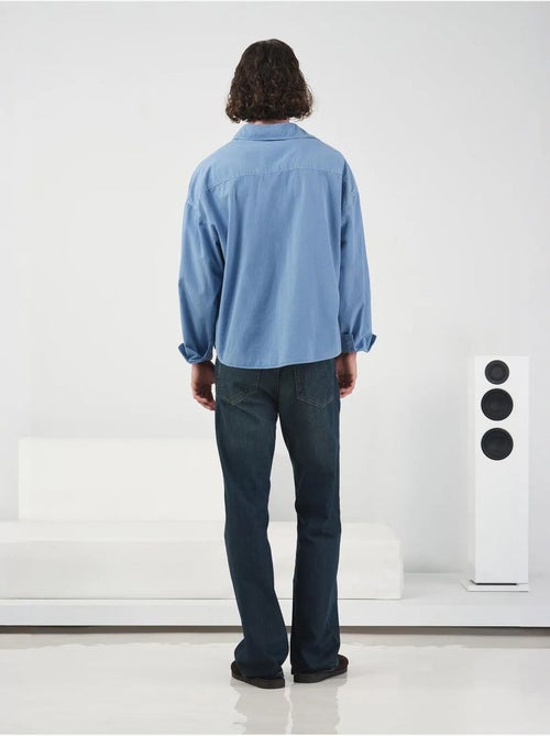 Chemise courte à manches longues giesto brodée avec imprimé texte - Kiabi Chemise courte à manches longues giesto brodée avec imprimé texte - Kiabi