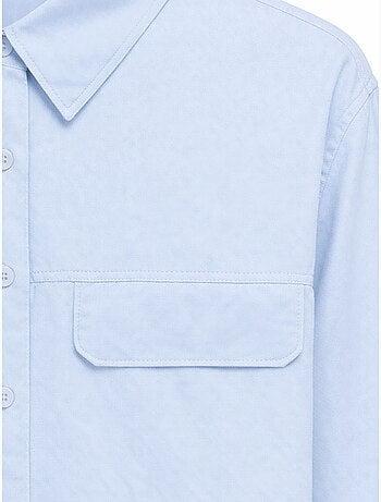 Chemise courte ample avec fermeture à boutons et poche mixray