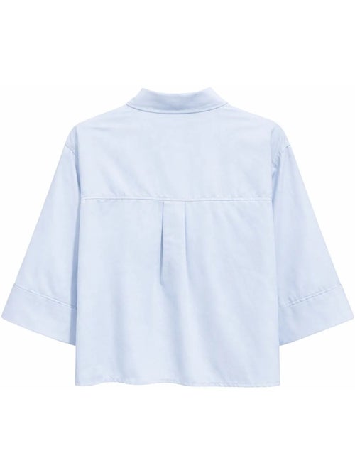 Chemise courte ample avec fermeture à boutons et poche mixray - Kiabi Chemise courte ample avec fermeture à boutons et poche mixray - Kiabi
