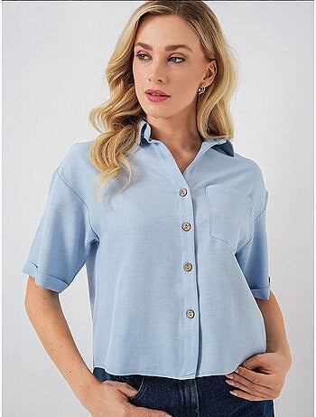 Chemise courte aspect lin bdart