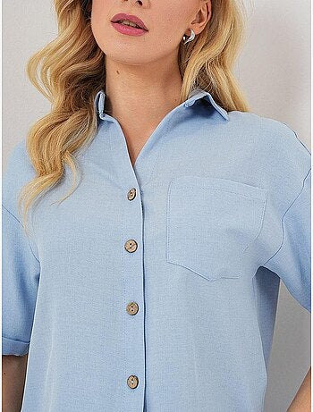 Chemise courte aspect lin bdart