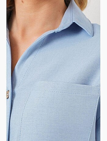 Chemise courte aspect lin bdart
