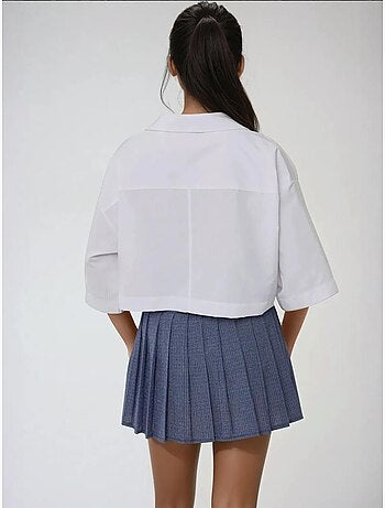 Chemise courte avec détail de poche