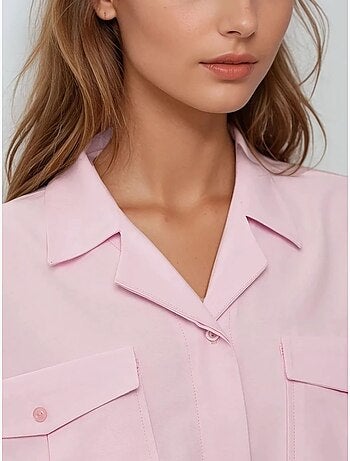 Chemise courte avec détail de poche