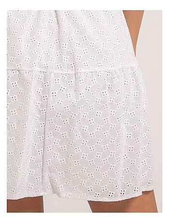 Chemise courte broderies anglaises ORNELLE