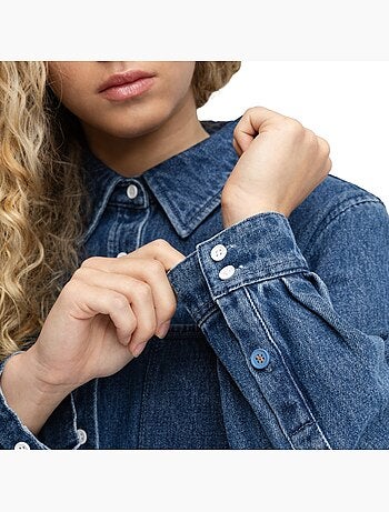 Chemise courte en denim femme femme nimes-w