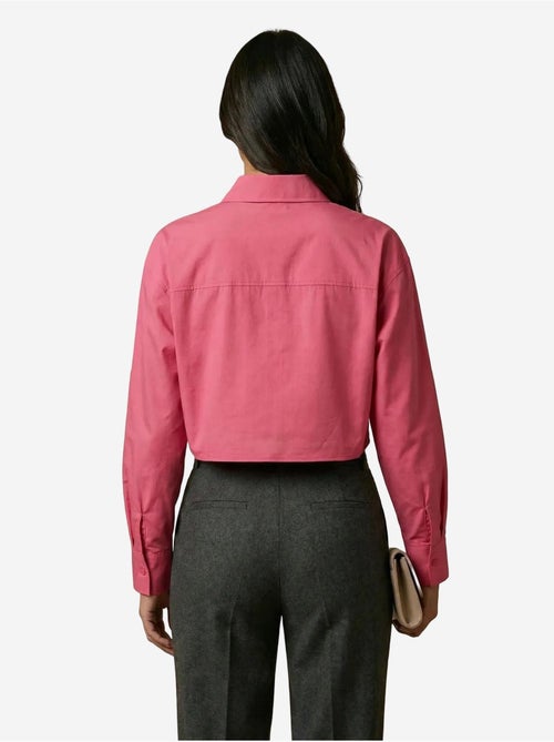 Chemise courte en popeline de coton my fashion - Kiabi Chemise courte en popeline de coton my fashion - Kiabi
