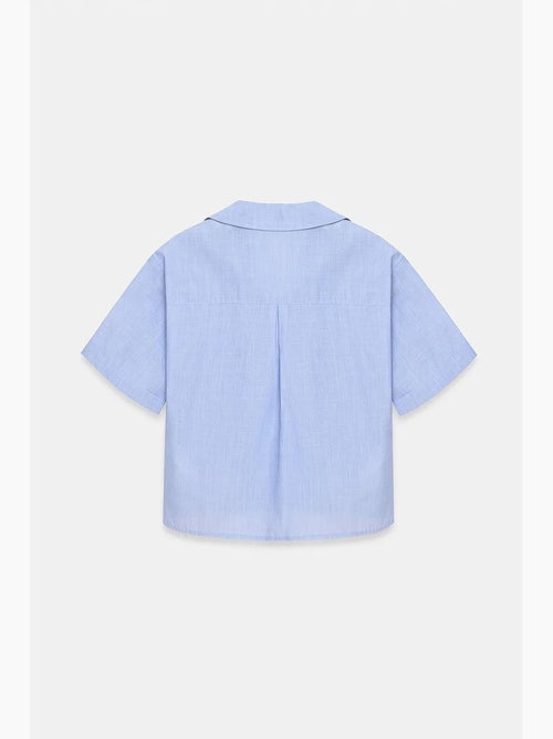 Chemise courte en popeline de coton pour femme dilvin - Kiabi Chemise courte en popeline de coton pour femme dilvin - Kiabi